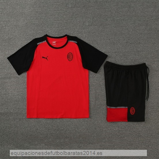 Nuevo Entrenamiento Conjunto Completo AC Milan 24/25 Rojo Negro Baratas